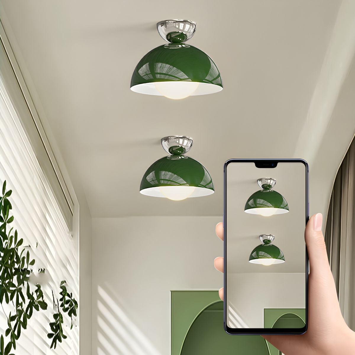 Valentina Simple Modern LED Flush Mount Ceiling Light Metal Balcony - Neutral Decor