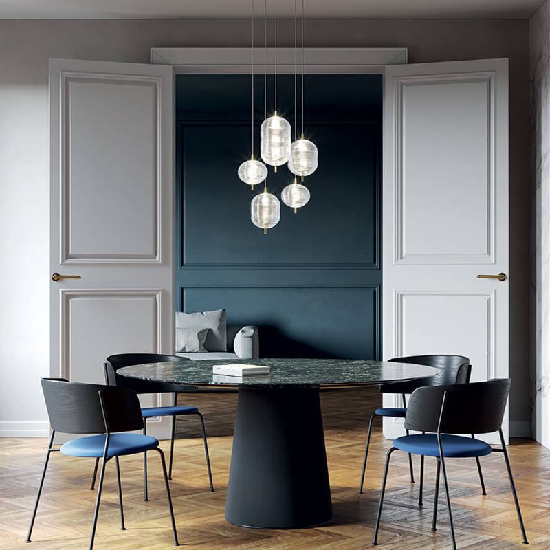 Valentina Designer Art Modern Pendant Light, Black/Gold - Neutral Decor