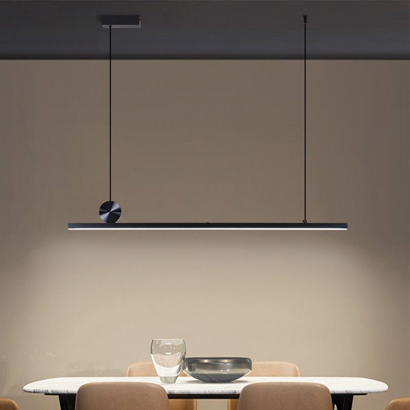 Arisha Modern Linear Asymmetrical Pendant Light - Neutral Decor
