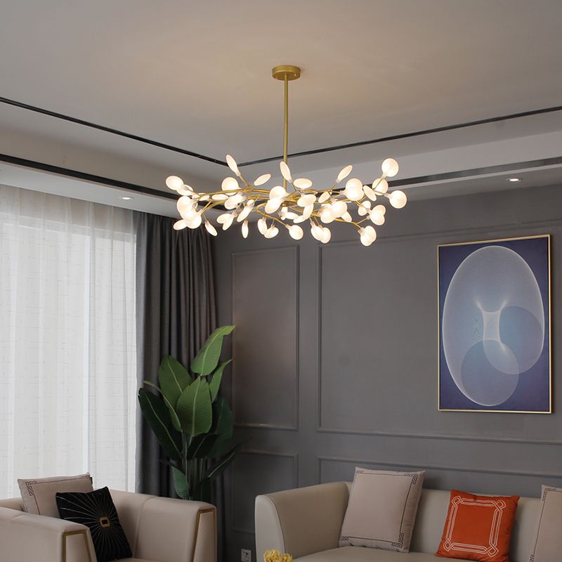 Olivia Unique Branch Firefly Sputnik Art Deco Chandelier - Neutral Decor