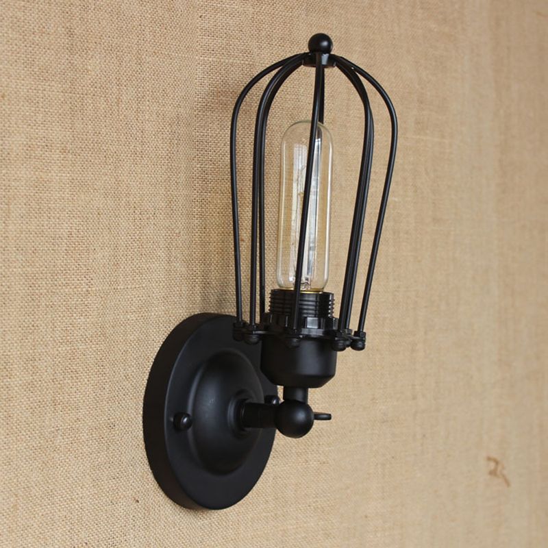 Silva Vintage Iron Wall Lamp, Black/Rust/Bronze/Gold/Silver - Neutral Decor