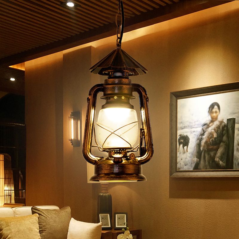 Silva Vintage Rustic Kerosene Pendant Light, 3 Color, 4 Style - Neutral Decor