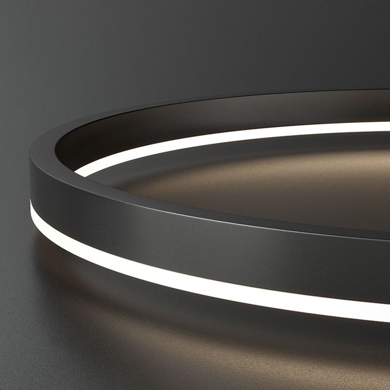 Arisha 3-Rings Black Black Modern Pendant Light - Neutral Decor