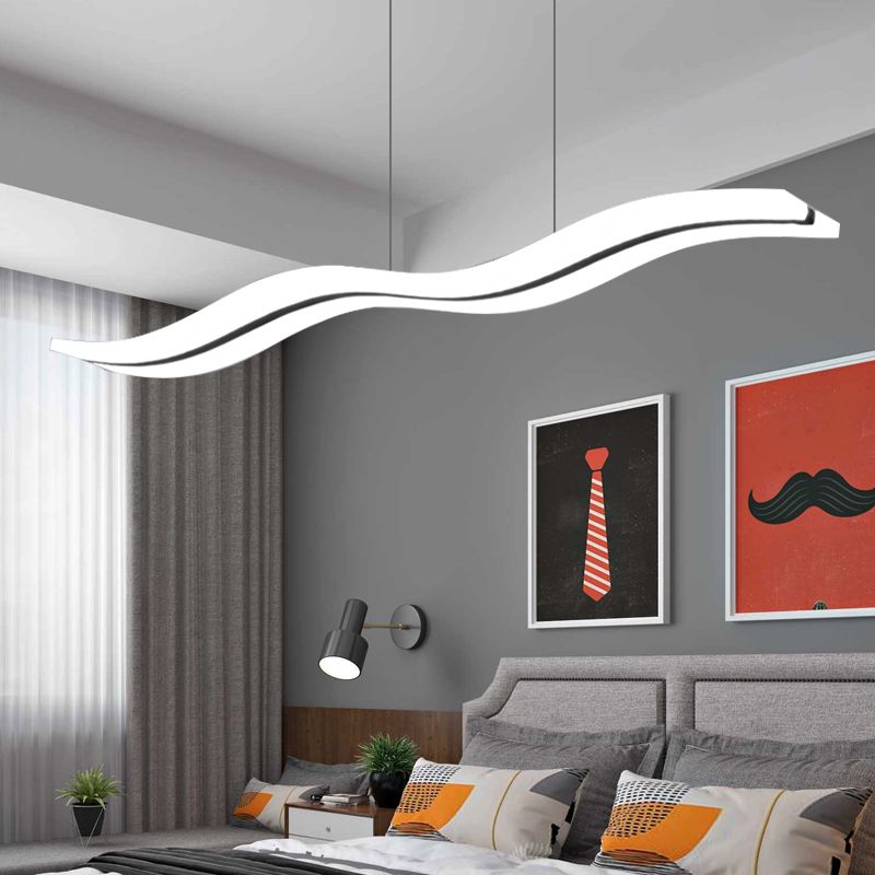 Arisha Minimalist Wave Wavy Pendant Light - Neutral Decor
