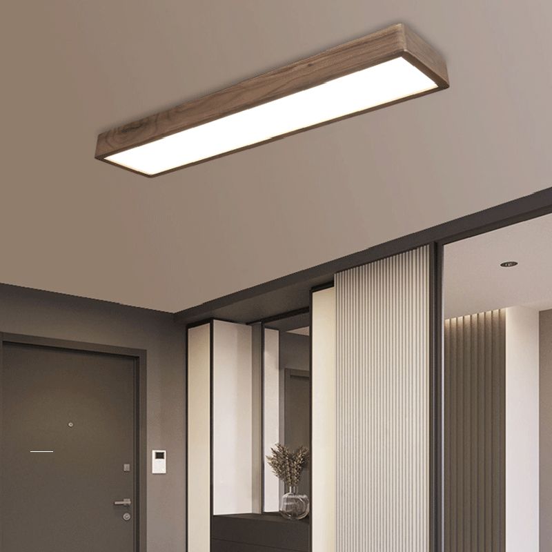 Muto Rectangular Designer Flush Mount Ceiling Light - Neutral Decor