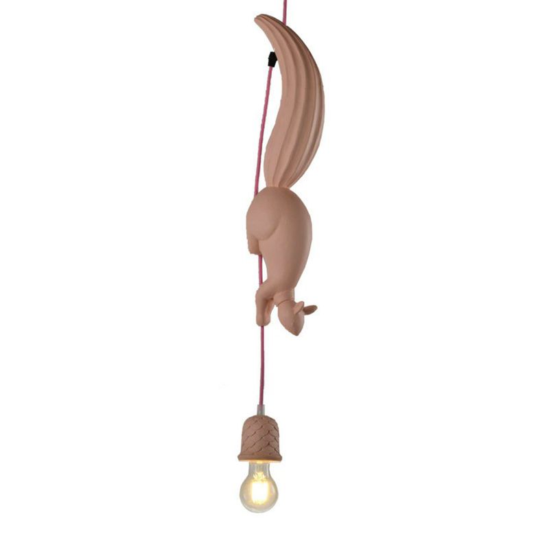 Aria Pendant Light Squirrel/Pinecone Modern, Resin, Restaurant - Neutral Decor