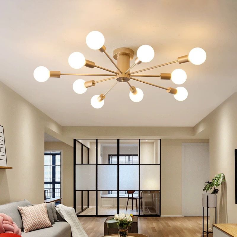 Valentina Modern Globe Bubble Flush Mount Ceiling Light - Neutral Decor