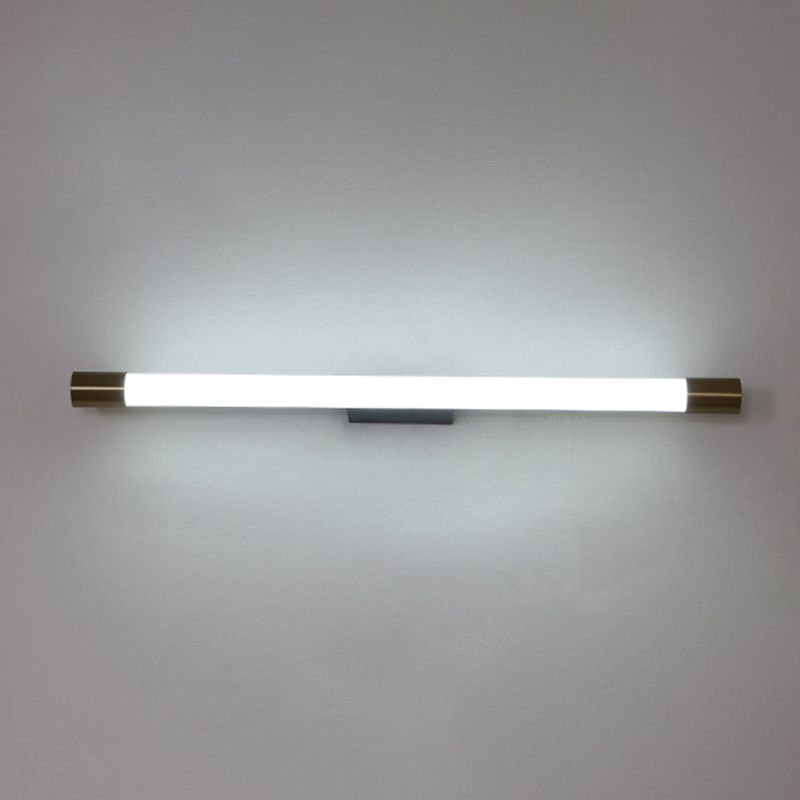 Arisha Modern Gold Mirror Front Vanity Wall Lamp, Metal/Acrylic - Neutral Decor