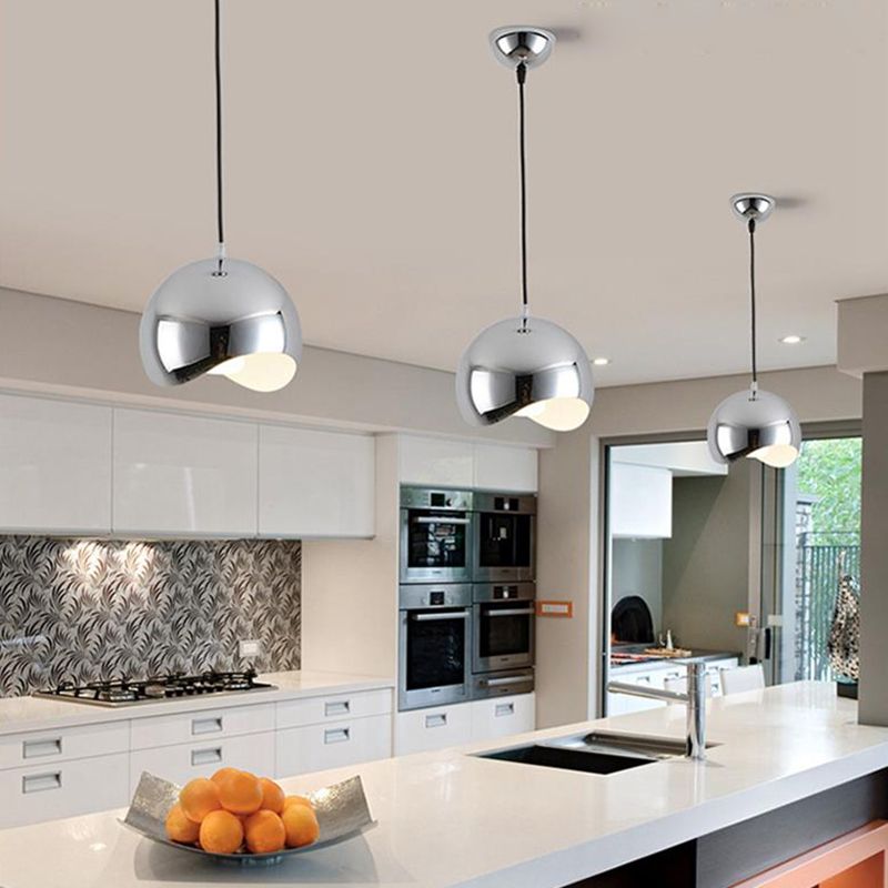 Cohen Nordic Globe Pendant Light, Metal, Kitchen Island-Neutral Decor