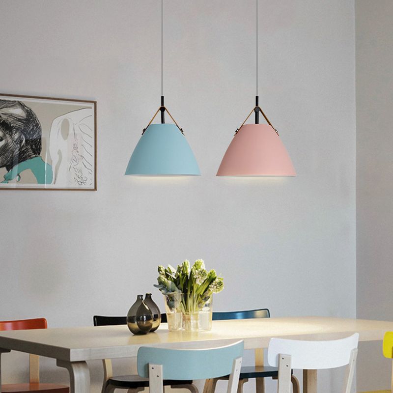Valentina Modern Frisbee Shaped Metal Pendant Light, Black/White - Neutral Decor