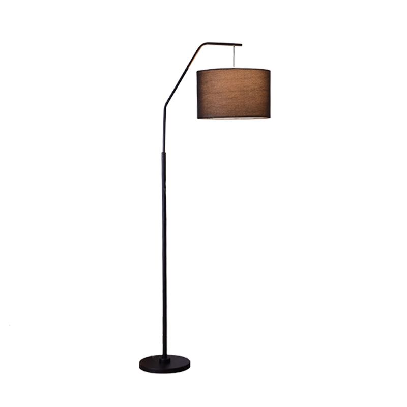 Eryn Cylinder Shape Floor Lamp, Over Arching Floor Lamp, Unique - Neutral Decor