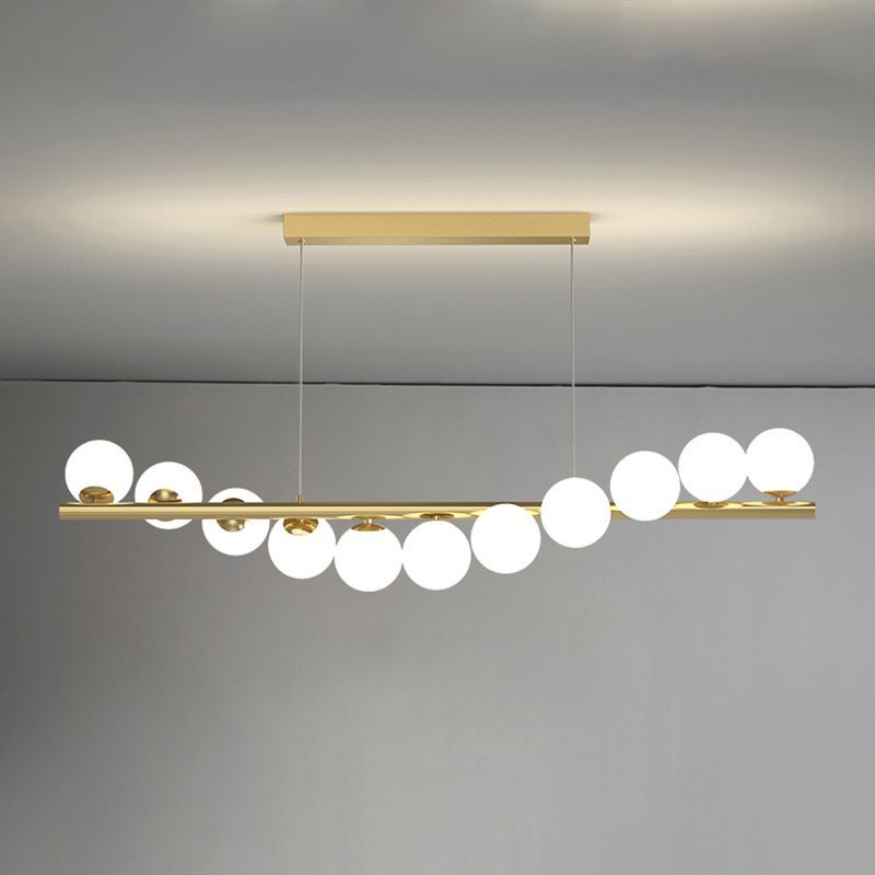 Valentina Nordic Linear LED Pendant Light, 7/9/11 Heads - Neutral Decor
