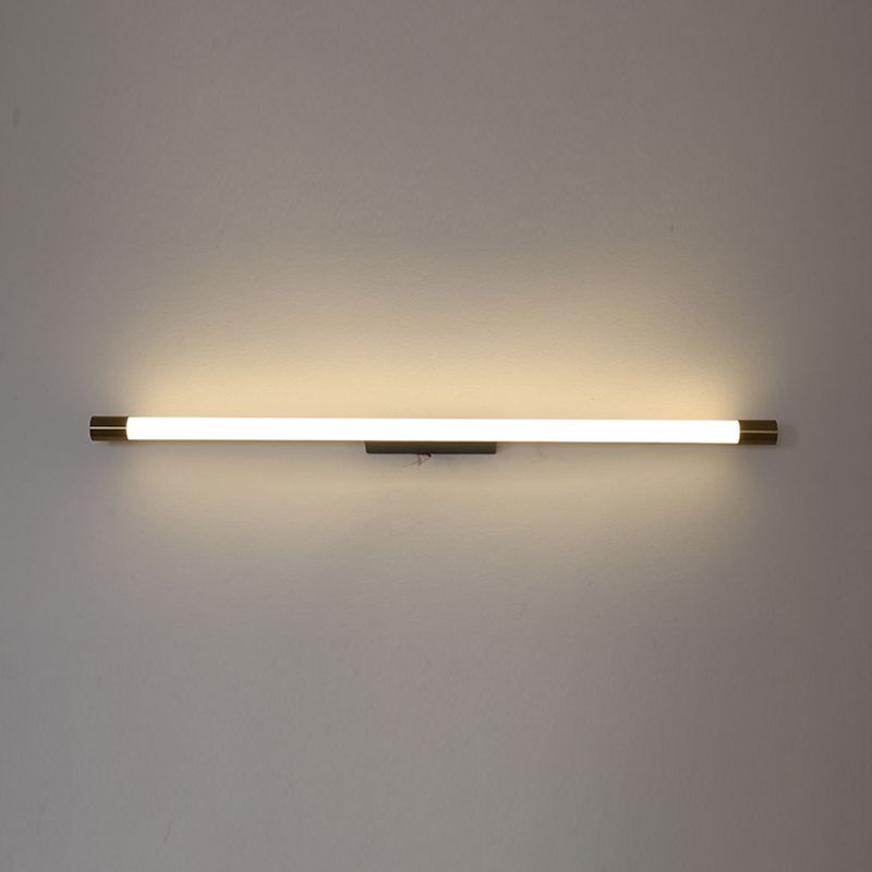 Arisha Modern Gold Mirror Front Vanity Wall Lamp, Metal/Acrylic - Neutral Decor