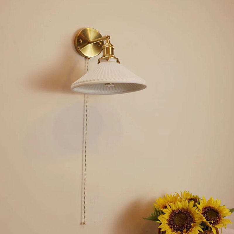 Arisha wrinkles Nordic Modern Dresser Wall Lamp - Neutral Decor