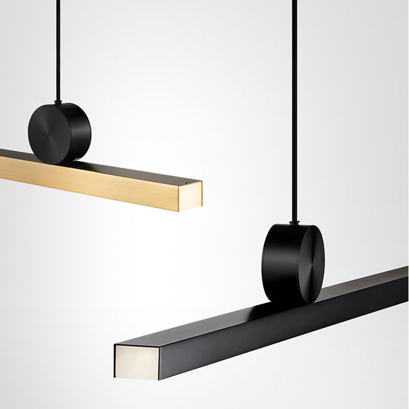 Arisha Modern Linear Asymmetrical Pendant Light - Neutral Decor