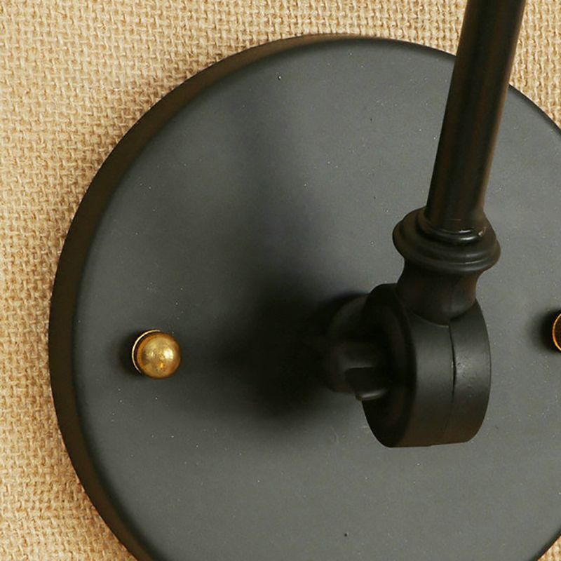 Silva Wall Lamp Retro Saucer Lampshade Metal Adjustable 2 Color, Bedroom - Neutral Decor
