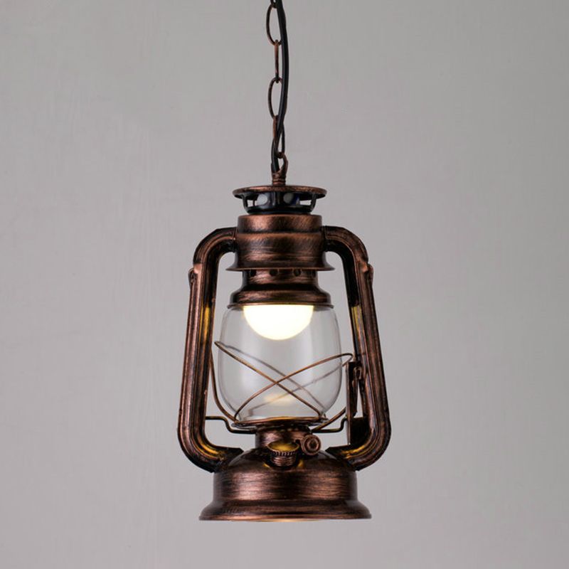 Silva Vintage Rustic Kerosene Pendant Light, 3 Color, 4 Style - Neutral Decor
