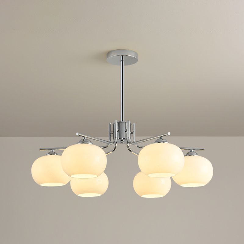 Valentina Pendant Light Semi-Circular Modern, Metal/Glass, Gold/Nickel, Dining Room - Neutral Decor