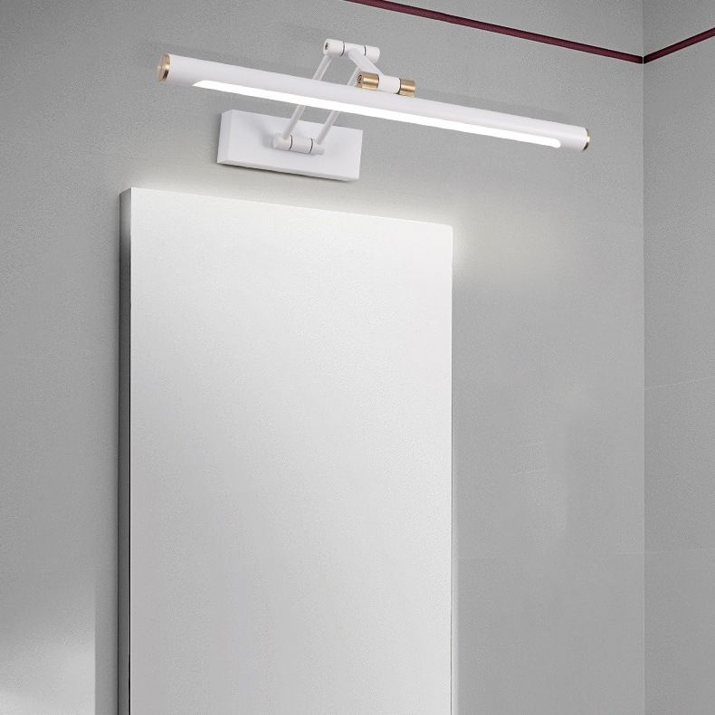Arisha Modern Adjustable Mirror Front Vanity Metal LED Wall Lamp, Black/White - Neutral Decor
