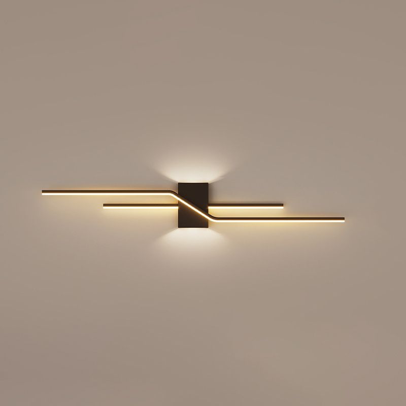 Arisha Minimalist Linear Metal Vanity Wall Light - Neutral Decor