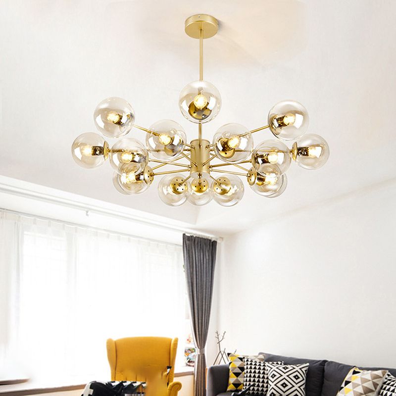 Valentina Designer Simple Nordic Pendant Light, Black/Gold - Neutral Decor