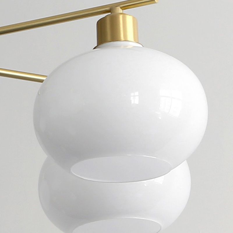Valentina Pendant Light Semi-Circular Modern, Metal/Glass, Gold/Nickel, Dining Room - Neutral Decor