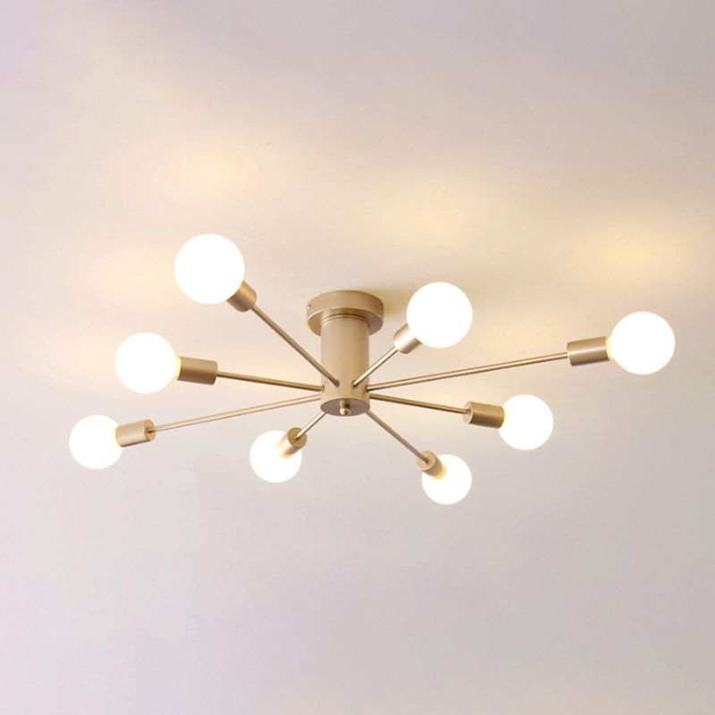 Valentina Modern Globe Bubble Flush Mount Ceiling Light - Neutral Decor