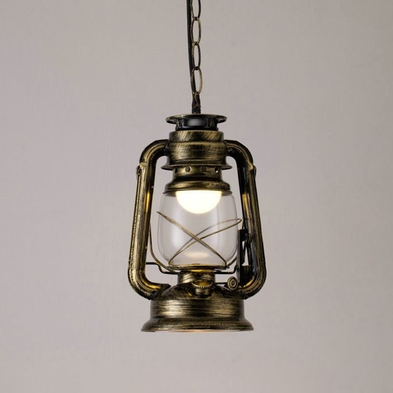 Silva Vintage Rustic Kerosene Pendant Light, 3 Color, 4 Style - Neutral Decor