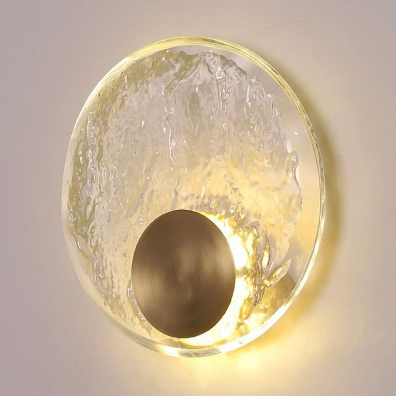 Kristy Art Deco Globe Crystal&Metal Bedroom Wall Lamp, Gold - Neutral Decor
