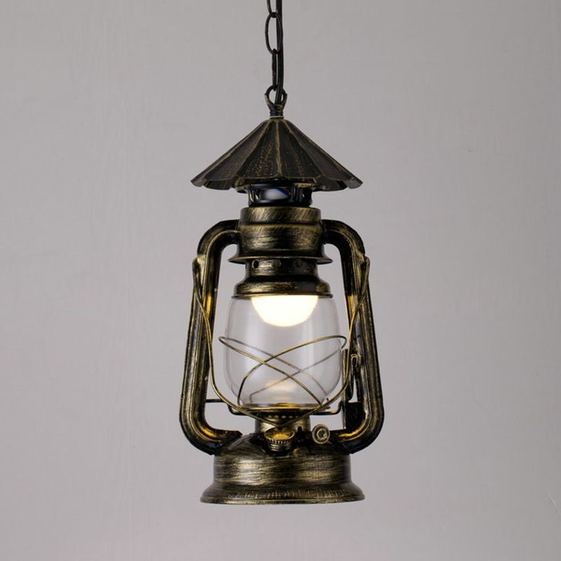 Silva Vintage Rustic Kerosene Pendant Light, 3 Color, 4 Style - Neutral Decor
