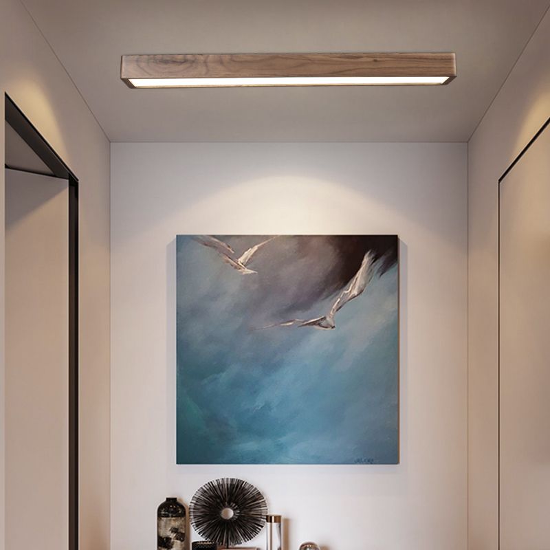 Muto Rectangular Designer Flush Mount Ceiling Light - Neutral Decor