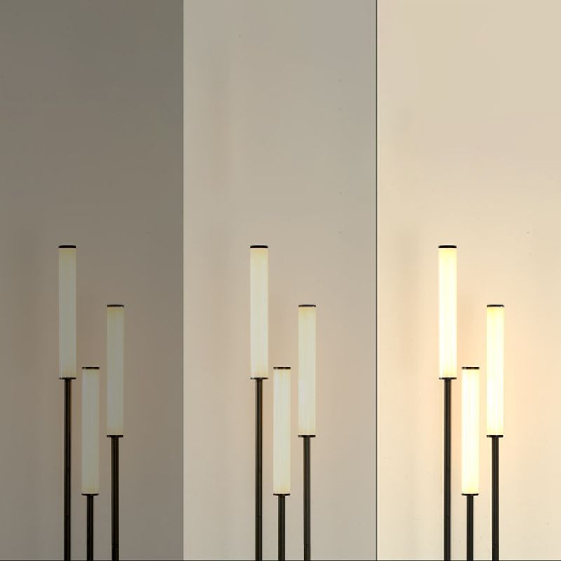 Eryn Modern 3 head Black Metal Arcylic Floor Lamp - Neutral Decor