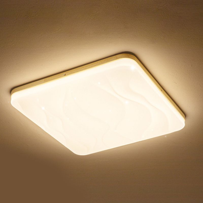 Muto LED Geometric Flush Mount Ceiling Light, White - Neutral Decor