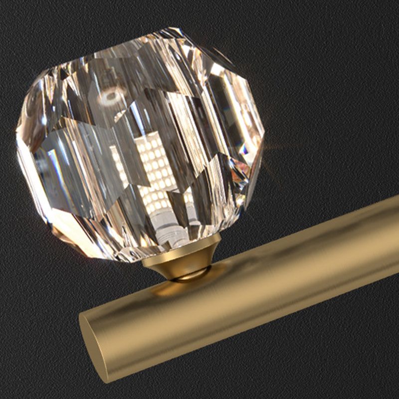 Kristy Metal & Crystal Pendant Light, Gold - Neutral Decor
