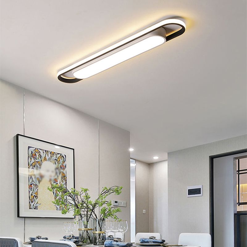 Arisha Modern Dou-Layer Flush Mount LED Ceiling Light - Neutral Decor