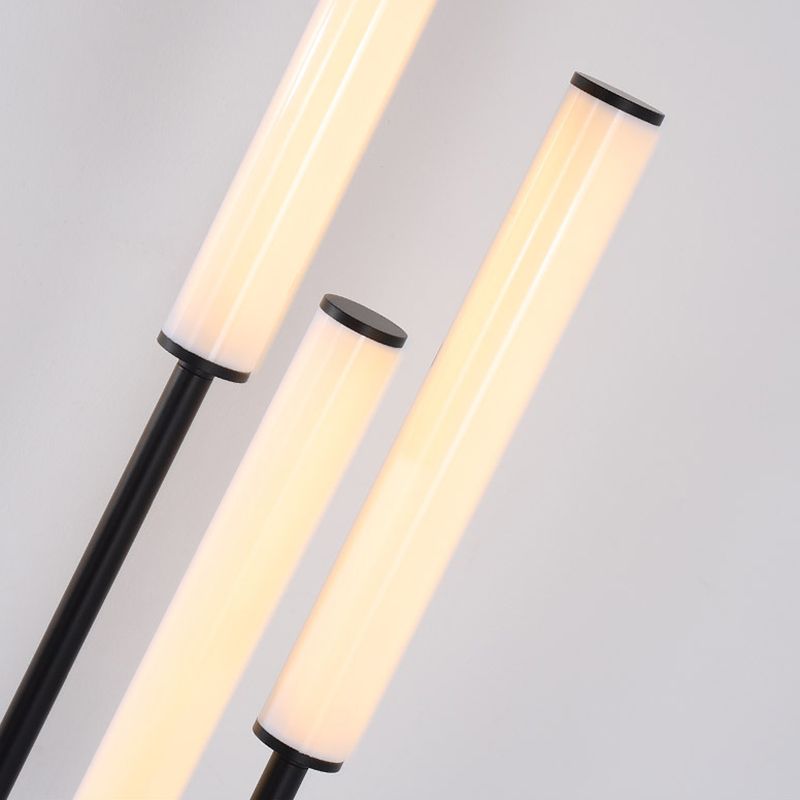 Eryn Modern 3 head Black Metal Arcylic Floor Lamp - Neutral Decor