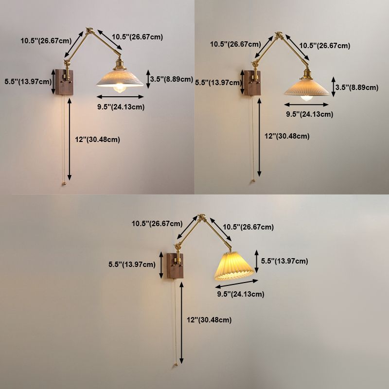 Muto Wall Lamp Modern, Folding Adjustable Metal, Study Room - Neutral Decor
