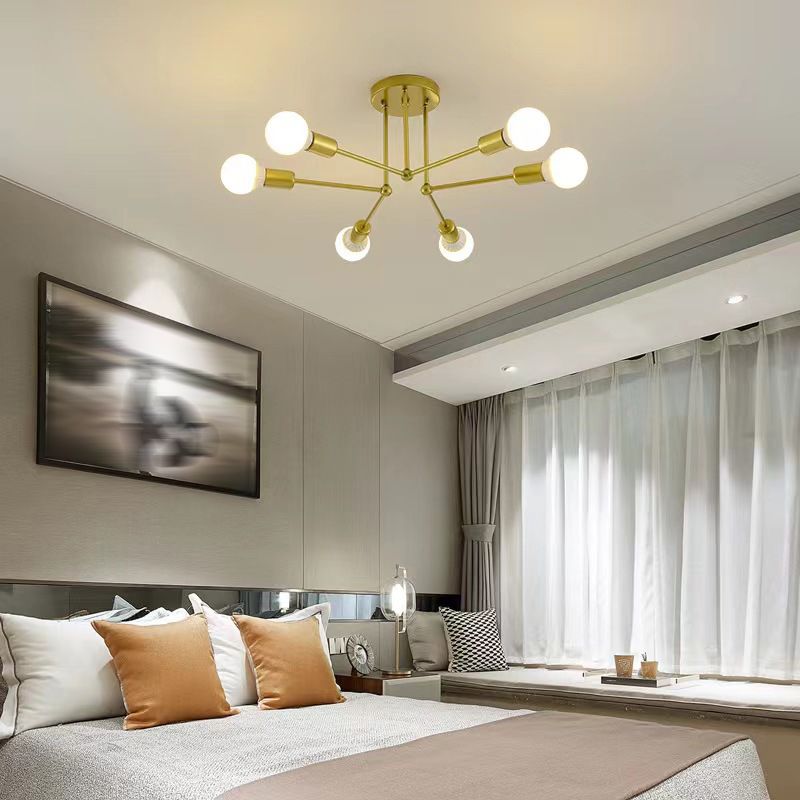 Valentina Flush Mount Ceiling Light Linear Industrial - Neutral Decor