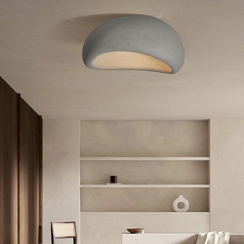 Avi Flush Mount Ceiling Light Modern, Resin Dining Room - Neutral Decor
