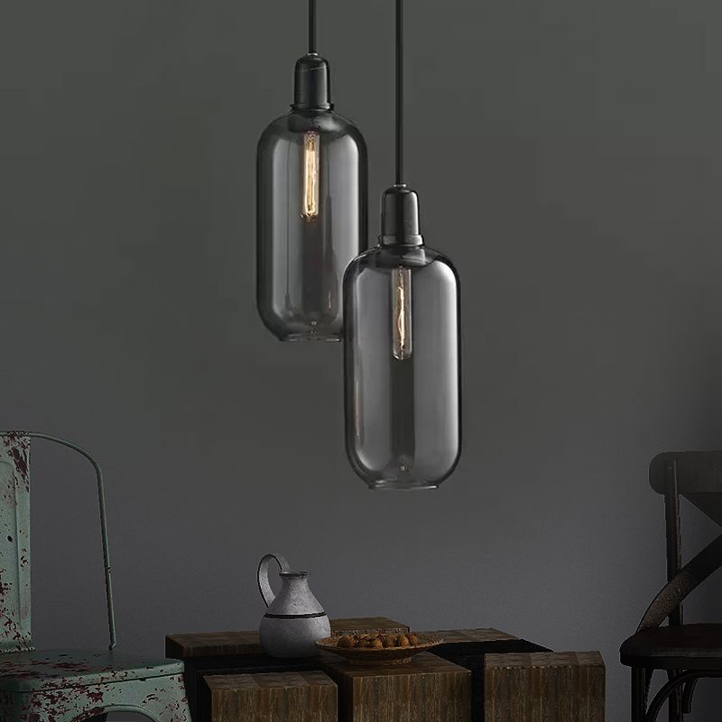 Valentina Designer Cylinder Pendant Light, Marble & Glass - Neutral Decor