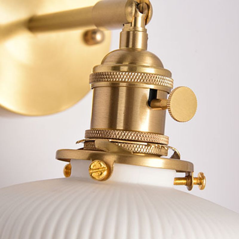 Arisha Vintage Column Ceramic Vanity Light, White, Bedroom - Neutral Decor