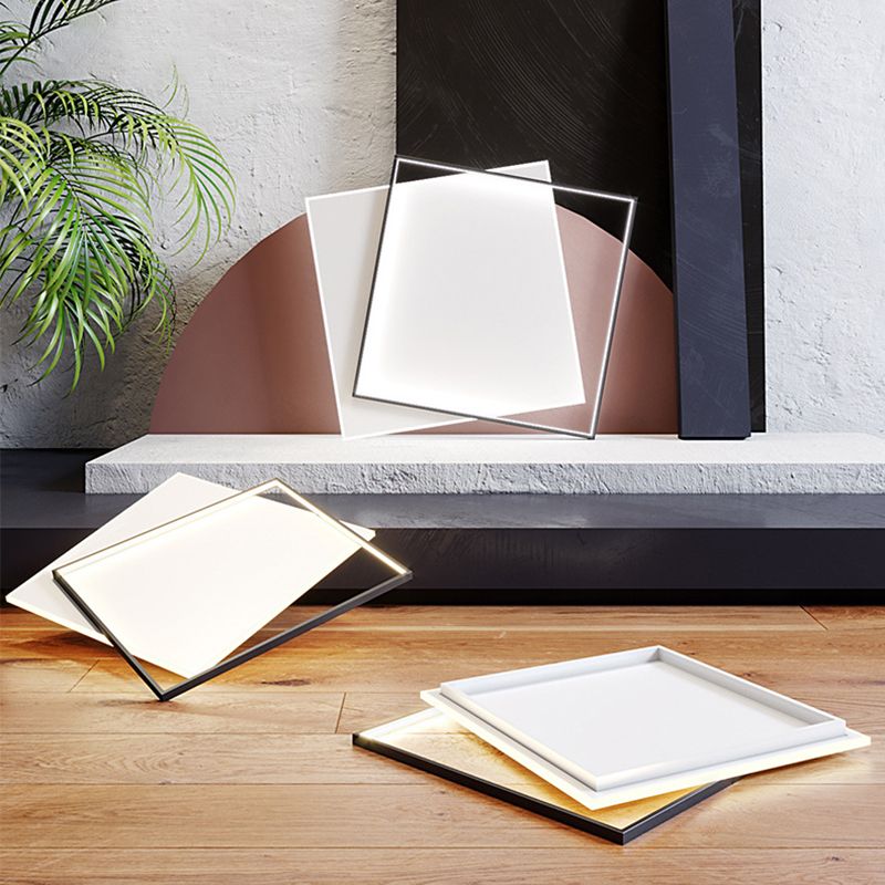 Arisha Modern Duo-Square Flush Mount Ceiling Light - Neutral Decor