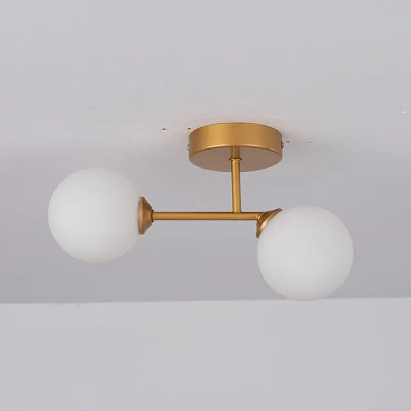 Valentina Semi-Flush Mount Ceiling Light, 2 Color - Neutral Decor