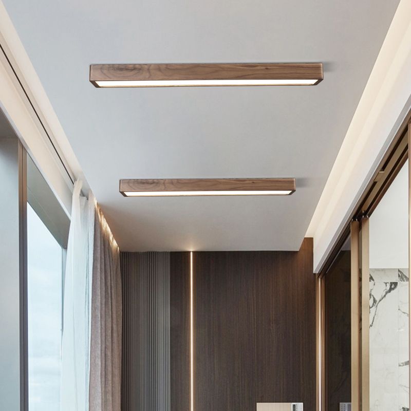 Muto Rectangular Designer Flush Mount Ceiling Light - Neutral Decor