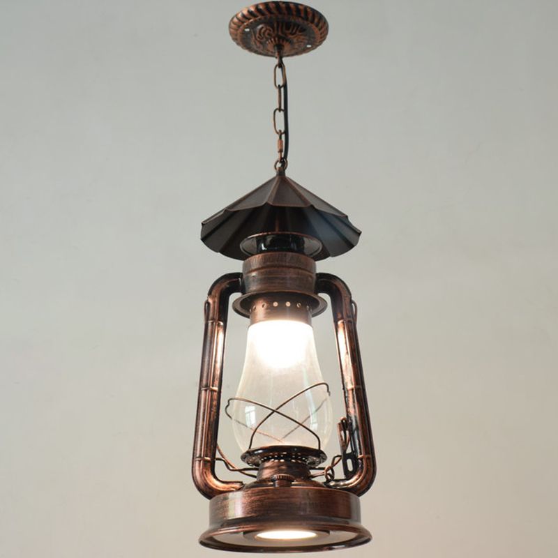 Silva Vintage Rustic Kerosene Pendant Light, 3 Color, 4 Style - Neutral Decor
