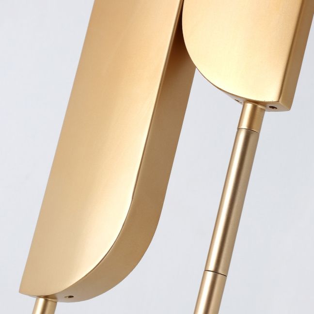 Salgado Minimalist Gold Floor Lamp, Metal, Living room - Neutral Decor