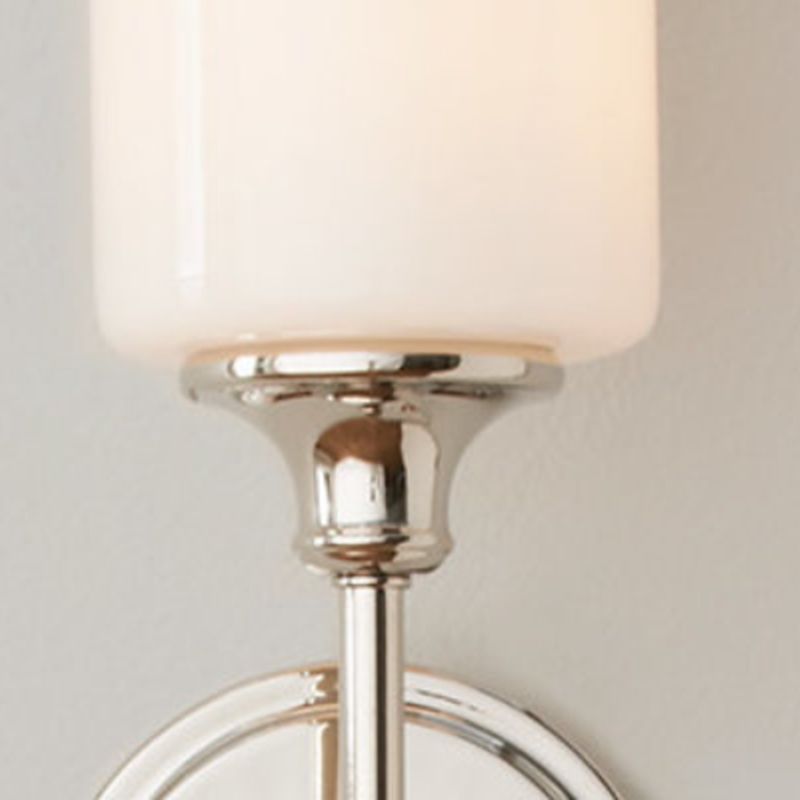 Arisha Milky Glass Mirror Front Vanity Wall Lamp, 2 Colour - Neutral Decor