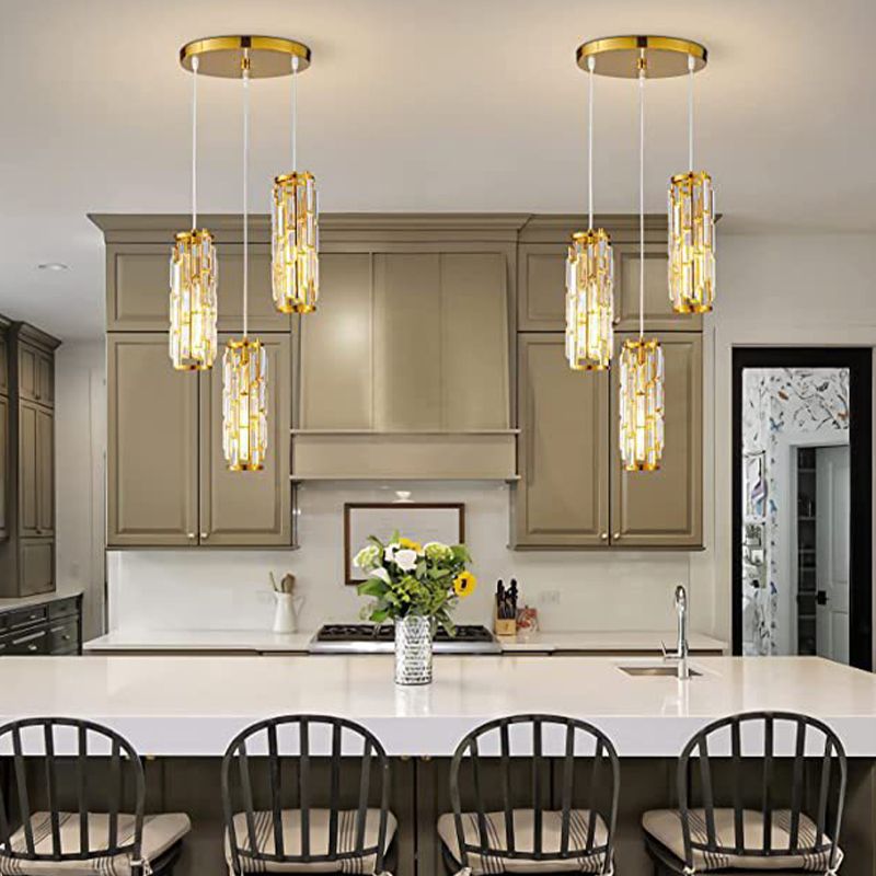 Kristy Cluster Pendant Light, Black & Gold - Neutral Decor