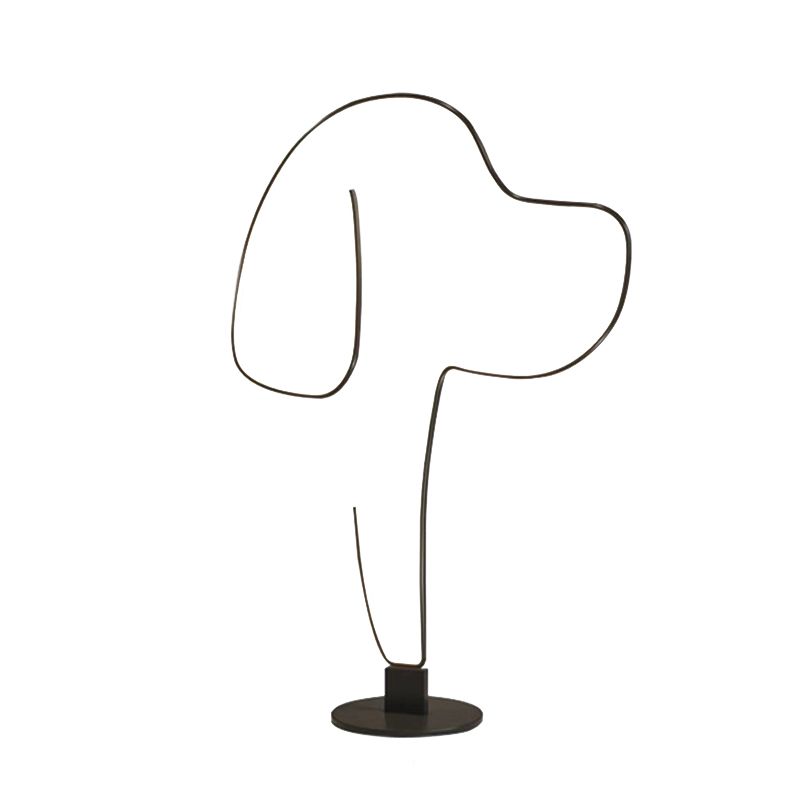 Edge Modern Cat/Dog Linear Metal Acrylic Floor Lamp - Neutral Decor