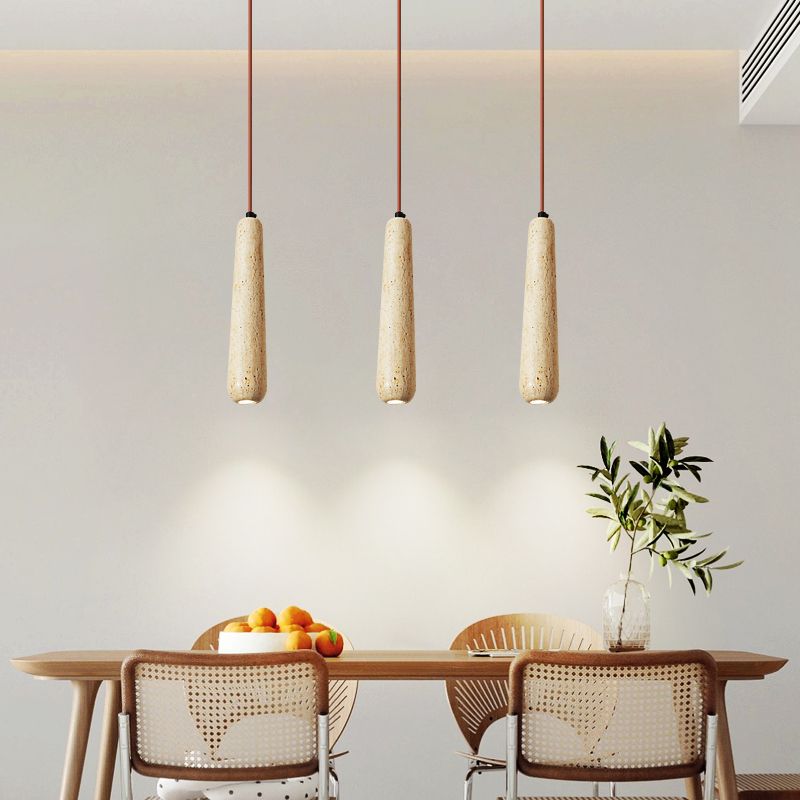 Muto Minimalist Wooden Pendant Light, Natural Wood Color - Neutral Decor